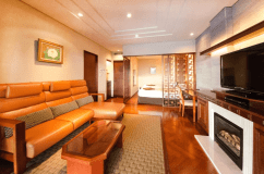 ＜SPA&SUITE棟2階＞温泉露天テラス　ツインB