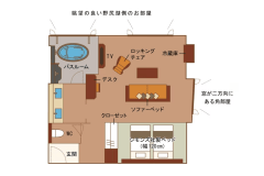 ＜本館＞デラックスツイン【コーナー】（野尻湖側）