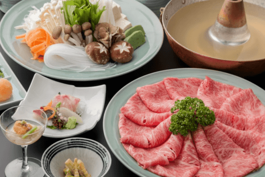 あしたか牛しゃぶしゃぶ(一例)