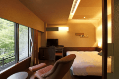 ＜西館＞洋室シングルA【ダブルベッド／シャワーブース付】