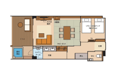 ＜離れ＞温泉露天付ヴィラスイート　和洋室【ツインベット】