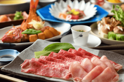 牛豚しゃぶしゃぶ(一例)