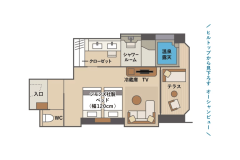 ＜東棟＞温泉露天　デラックステラスツインB3