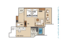 ＜東棟＞温泉露天　テラスツインA