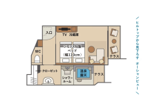 ＜東棟＞温泉露天　テラスツインB