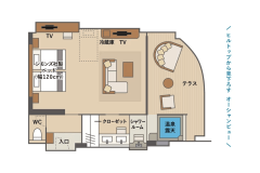 ＜西棟＞温泉露天　プレミアテラスツイン