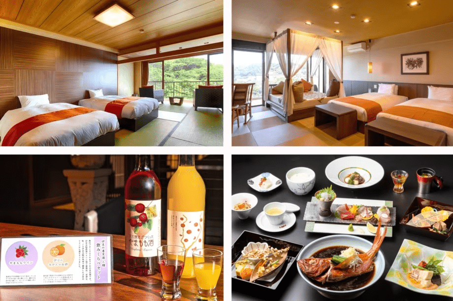 「果実酒　飲みくらべ」や「POLA　BAアメニティ」など女性に人気の特典付き　夕食は定番「白銀」