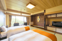 【禁煙】海眺め和ベットツイン（中央館）