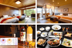 「果実酒　飲みくらべ」や「POLA　BAアメニティ」など女性に人気の特典付き　夕食は定番「白銀」