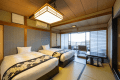 【露天風呂付き客室】檜の湯舟コーナールーム(2ベッド)　※禁煙