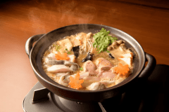 食い味 あっさり 焼き味噌とあん肝が決め手 伝統のこだわりのあんこう鍋をお楽しみください 食い味 あっさり 焼き味噌とあん肝が決め手 伝統のこだわりのあんこう鍋をお楽しみください