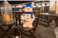 雪だるまとメインダイニングテラス 雪だるまとメインダイニングテラス