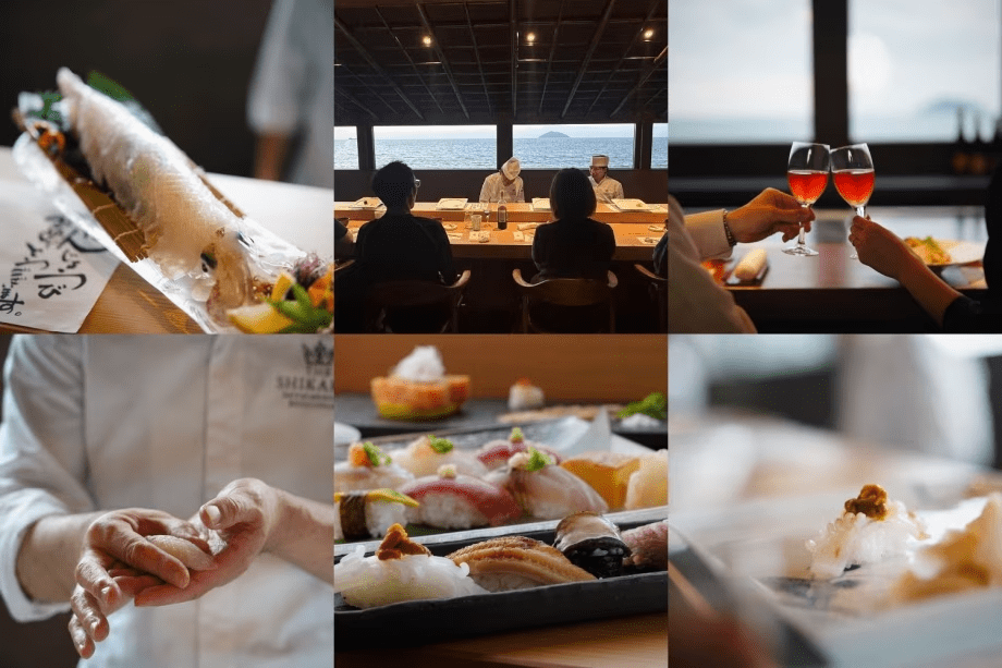 【開業記念 -鮨-SUSHI - 1部：17:00〜】 海の見える絶景カウンター席／食を旅するオールインクルーシブプラン