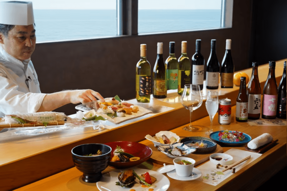 2026.11~【人気定番|鮨-SUSHI- 1部:17:00〜】 海の見える絶景カウンター席/食を旅するオールインクルーシブプラン 2026.11~【人気定番|鮨-SUSHI- 1部:17:00〜】 海の見える絶景カウンター席/食を旅するオールインクルーシブプラン
