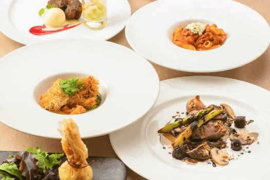 【上質ディナー】アップグレードコース「ソル」～魅惑のシーフード（夕食＆ブッフェ朝食付）