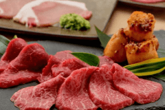 【上質ディナー】アップグレードコース「斜陽」～アネックス最上階で愉しむ焼肉（夕食＆ブッフェ朝食付）