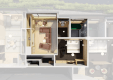 部屋のレイアウト一例