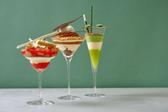 見た目も華やかな夜限定パフェを「ソと菓」でご用意。