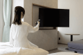 【DXツイン】50型ワイドテレビ完備！ベッド・ソファ両方からお楽しみいただけます。