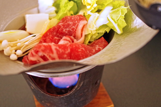 【ご夕食】ご夕食料理の一品、あったかお鍋。