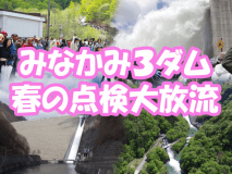 みなかみ３ダム春の点検大放流