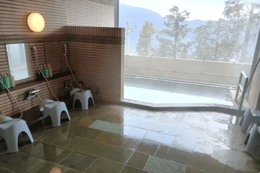 【強羅荘】大浴場｜大涌谷温泉源泉掛け流し
