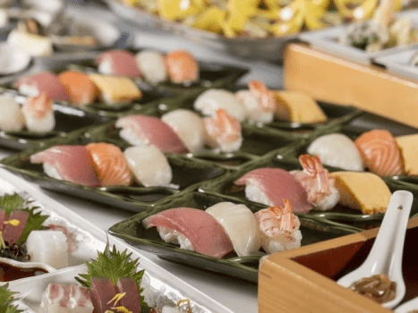 新鮮海の幸も食べ放題！