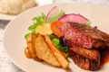 【道産牛グリルステーキセット】道産牛を香ばしく焼き上げた、食べ応えのあるステーキセット。