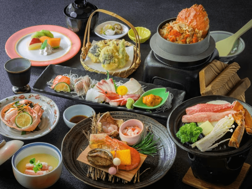 蟹の旨味を存分に楽しむ「蟹ゴールド会席」 蟹の旨味を存分に楽しむ「蟹ゴールド会席」