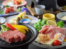 若狭牛のお料理が選べる♪若狭牛ロース織田豆腐サラダOR若狭牛ヒレ陶板ミニステーキ＜夏の水仙＞