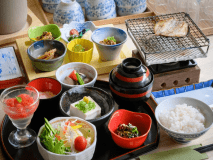 美味しい御飯を朝からたっぷりとどうぞ