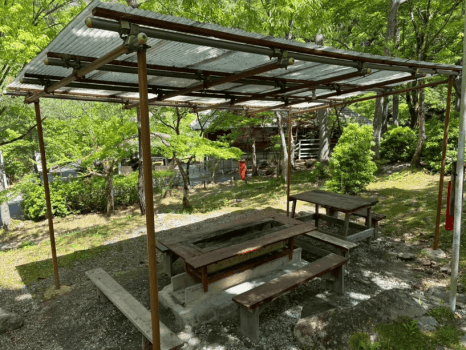 せせらぎロッジプラス専用屋根付きBBQサイト