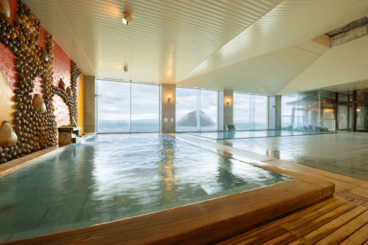 開放的な男性展望大浴場