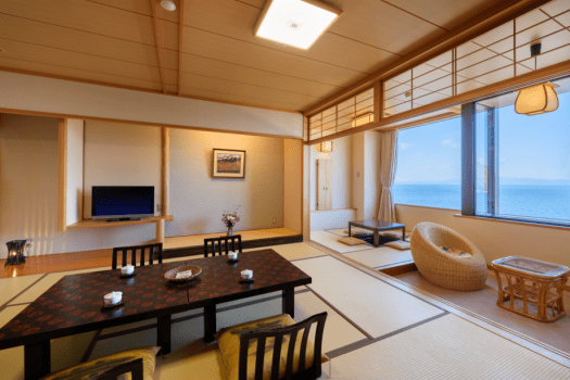 12.5畳+4.5畳堀こたつ付　海真正面和室