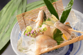 鮎会席（活鮎の刺身）