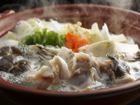 お食事一例「ふぐ鍋」