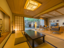 【福寿】最上級の広々客室に露天風呂が付いた2階建てメゾネット