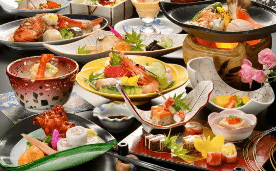 ～日帰り会食【月の膳】～つきのぜん～ 季節の鍋・季節の握り寿司付　～個室４時間利用・入浴付き～