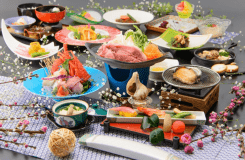 個室でご夕食確約♪【特選プラン】 あわび踊り焼・季節の鍋付き会席膳