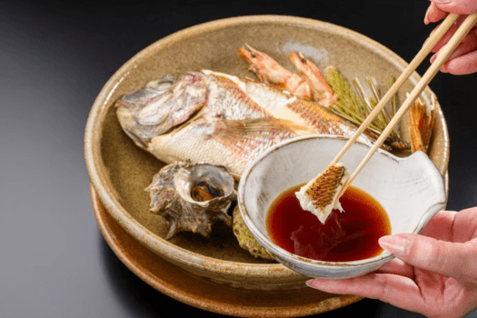 宝楽焼きの自家製ポン酢
