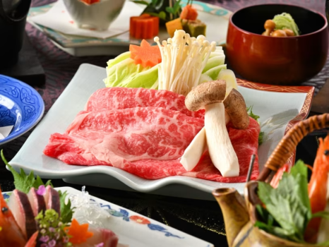 松茸すき焼き