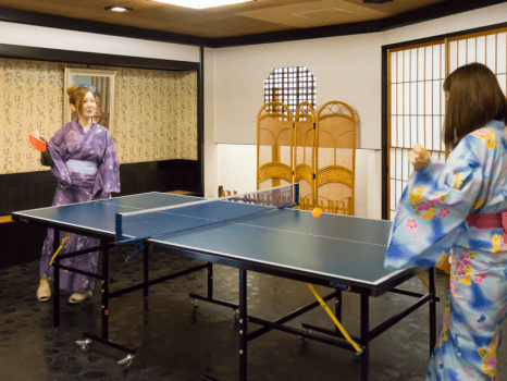 白熱すること間違いなし♪温泉卓球