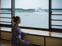 目の前に広がる柴山潟を望む景色※イメージ