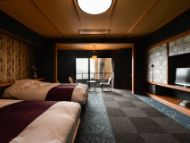 【シモンズセミダブルベッド付/洋室】湖を眺める洋室＜シャワー付・禁煙＞