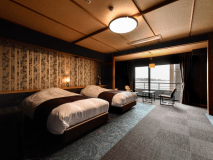 【シモンズセミダブルベッド付/洋室】湖を眺める洋室＜シャワー付・禁煙＞