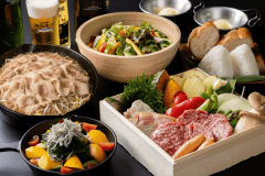 【1泊2食付】豚しゃぶ鍋もBBQも楽しめる！オールインクルーシブ贅沢グランピング～あしたか和牛や美味鶏など静岡県の美食を堪能～