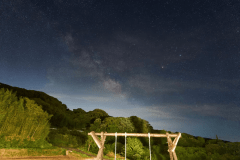 晴れの日には満点の星空を