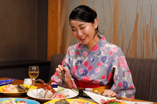 半個室で周りに気兼ねなく、自分のペースでゆっくりお食事