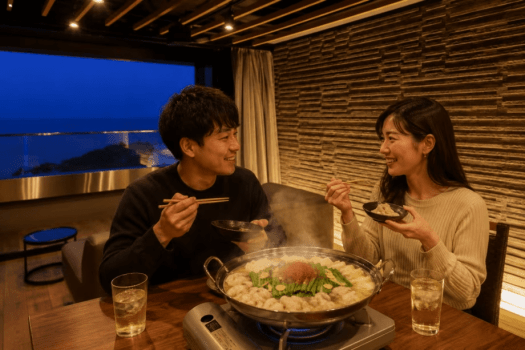 ［部屋食セルフプラン専用］二人だけのプライベートなご夕食をお部屋でゆっくりお楽しみいただけます。