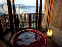 【温泉】ファミリー露天風呂付客室（１２畳和室／開閉式露天／角部屋／４F）